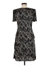 Connected Apparel 100% Polyester Chevron-herringbone Black Gray Casual Dress Size 6 - photo 2