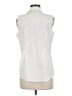Talbots 100% Cotton Ivory Sleeveless Button-Down Shirt Size 8 - photo 2