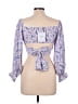 Rumors Purple 3/4 Sleeve Blouse Size 10 - photo 2