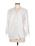 Foxcroft 100% Cotton White 3/4 Sleeve Blouse Size L - photo 1