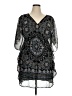 Collection 100% Polyester Paisley Blue Cocktail Dress Size XL - photo 1