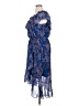 Lane Bryant 100% Polyester Paisley Blue Cocktail Dress Size 14 - 16 Plus - photo 5