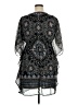 Collection 100% Polyester Paisley Blue Cocktail Dress Size XL - photo 2