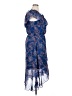 Lane Bryant 100% Polyester Paisley Blue Cocktail Dress Size 14 - 16 Plus - photo 4