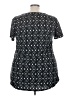 Lularoe Argyle Black Short Sleeve T-Shirt Size 24 - 26 - photo 2