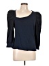 NATION LTD 100% Cotton Blue 3/4 Sleeve Top Size L - photo 1