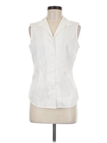 Jones New York Signature Sleeveless Button-Down Shirt (view 1)