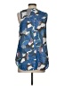 Daniel Rainn 100% Polyester Blue Sleeveless Blouse Size S - photo 2