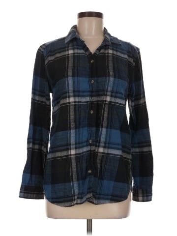 American Eagle Outfitters Long Sleeve Button-Down Shirt (view 1)