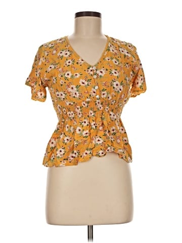 Full Circle Trends With Love Short Sleeve Blouse (view 1)