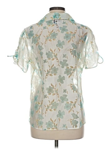 Susan Graver Short Sleeve Blouse (view 2)