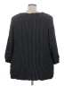 Faded Glory 100% Rayon Polka Dots Black 3/4 Sleeve Blouse Size 3X - photo 2