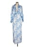 Alexia Admor 100% Rayon Tie-dye Blue Casual Dress Size 6 - photo 1