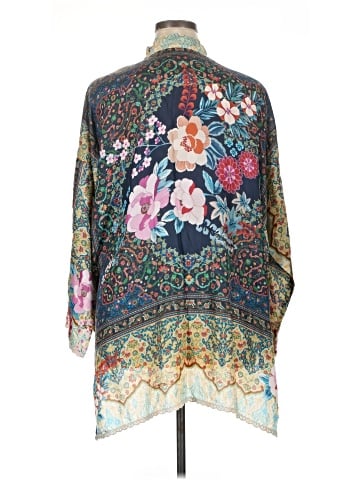 Johnny Was Long Sleeve Silk Top (view 2)
