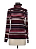 J.Crew Stripes Burgundy Turtleneck Sweater Size M - photo 1