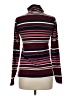 J.Crew Stripes Burgundy Turtleneck Sweater Size M - photo 2