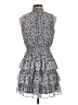 1.State 100% Polyester Paisley Blue Cocktail Dress Size L - photo 2