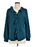 Blooming Jelly Teal Long Sleeve Blouse Size M - photo 1