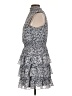 1.State 100% Polyester Paisley Blue Cocktail Dress Size L - photo 5