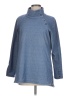 J. McLaughlin Chevron-herringbone Blue Turtleneck Sweater Size L - photo 1