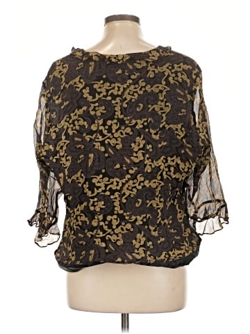 Avenue 3/4 Sleeve Silk Top (view 2)