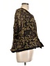 Avenue 100% Silk Black 3/4 Sleeve Silk Top Size 12 Plus - photo 4