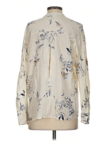 Vince. Long Sleeve Silk Top (view 2)