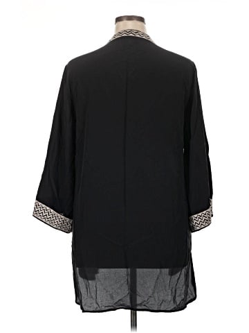 Johnny Was 3/4 Sleeve Silk Top (view 2)