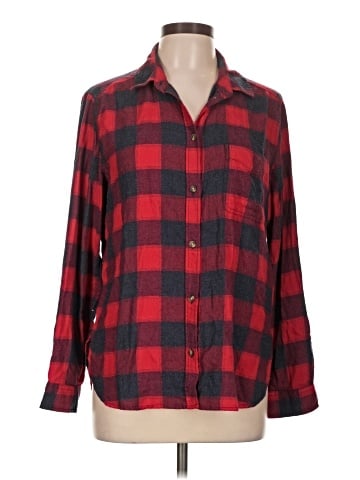 American Eagle Outfitters Long Sleeve Button-Down Shirt (view 1)