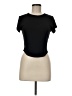 Active Black Short Sleeve Turtleneck Size M - photo 1