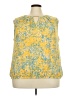 Liz Claiborne 100% Polyester Yellow Sleeveless Blouse Size 2X - photo 1