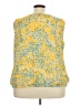 Liz Claiborne 100% Polyester Yellow Sleeveless Blouse Size 2X - photo 2