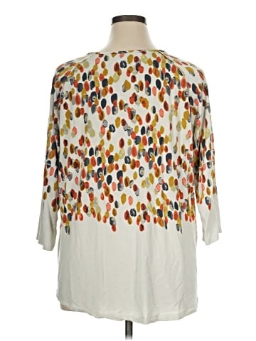 MULTIPLES 3/4 Sleeve Top (view 2)