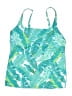 Lands' End Tropical Green Swimsuit Top Size 8 - photo 1