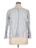 Chaps Stripes Blue Long Sleeve Button-Down Shirt Size XL - photo 1