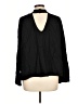 Kensie Black Long Sleeve Blouse Size L - photo 2