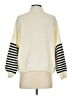 Elodie 100% Acrylic Stripes Ivory Turtleneck Sweater Size S - photo 2