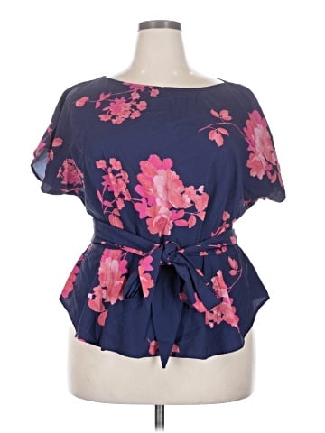 eShakti Short Sleeve Blouse (view 1)