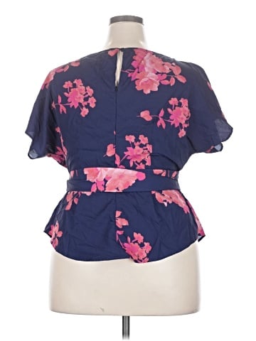eShakti Short Sleeve Blouse (view 2)