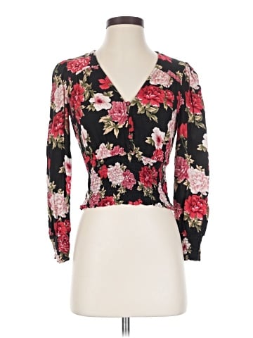 American Eagle Outfitters 3/4 Sleeve Blouse (view 1)