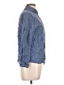 Maggie Marilyn Checkered-gingham Blue Long Sleeve Button-Down Shirt Size L (estimated) - photo 4