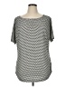 St. John Gray Short Sleeve Top Size XL - photo 1