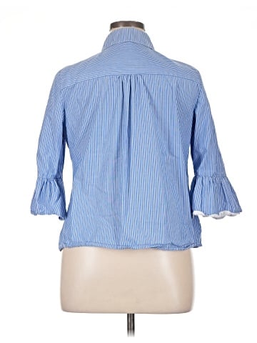 Rafaella 3/4 Sleeve Button-Down Shirt (view 2)