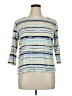 Studio Works 100% Cotton Silver 3/4 Sleeve T-Shirt Size XL - photo 1