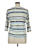 Studio Works 100% Cotton Silver 3/4 Sleeve T-Shirt Size XL - photo 2