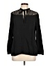 Theory Black Long Sleeve Blouse Size L - photo 1