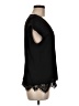 Parker 100% Polyester Black Short Sleeve Top Size M - photo 4