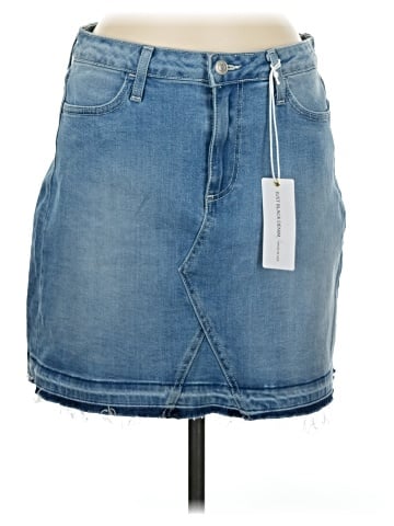 Just Black Denim Skirt (view 1)