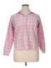 Lands' End Plaid Pink Long Sleeve Button-Down Shirt Size 14 (petite) - photo 1