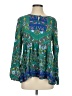 Matilda Jane 100% Rayon Green Long Sleeve Blouse Size S - photo 1